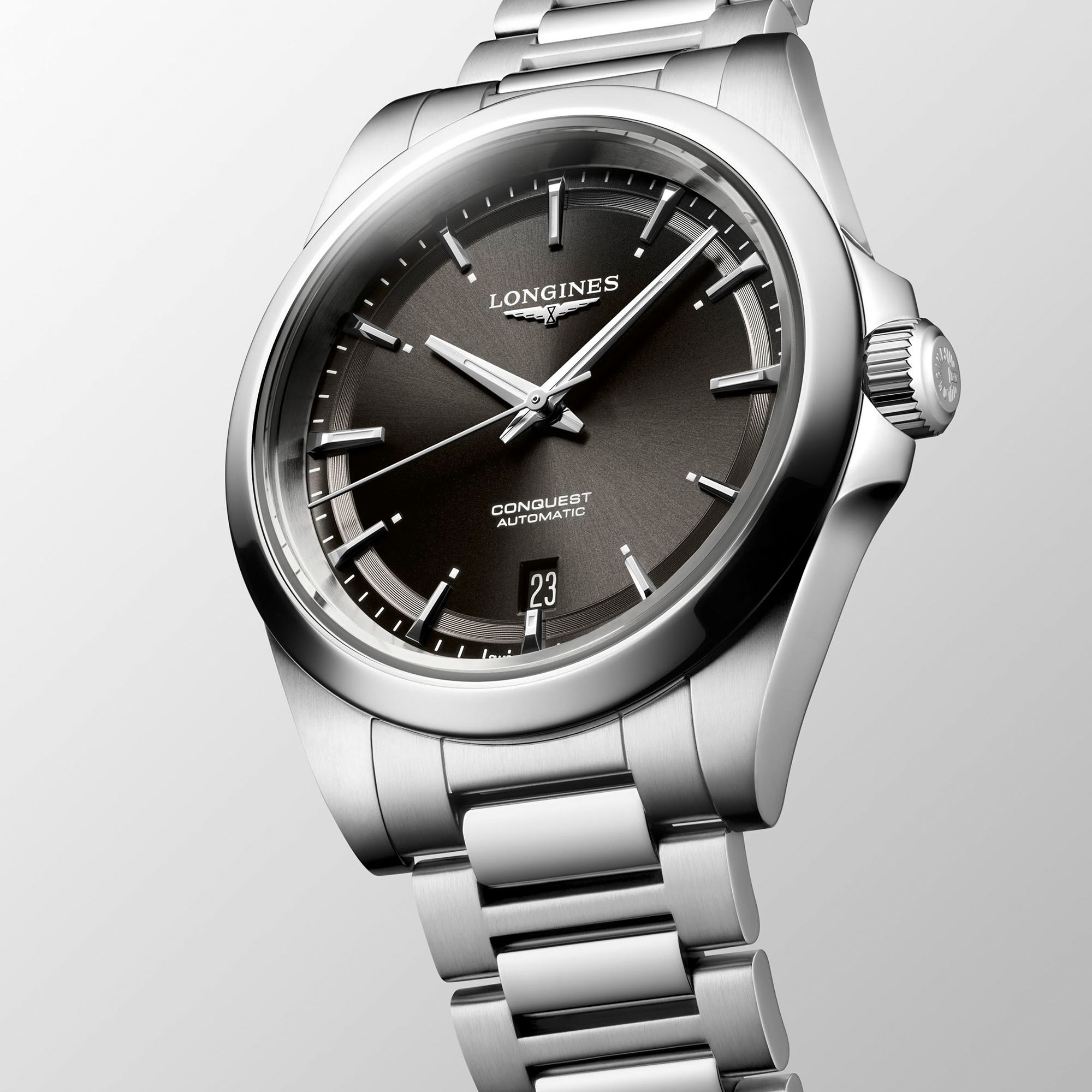 Longines Conquest Automatic 38 mm Stainless Steel | Maison Birks